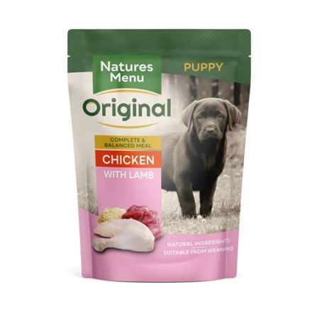 NM Pouches Hund Junior/Puppy Kylling, Lam, Ris 8x300gr