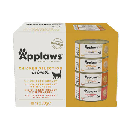 Applaws Katt Konserv Chicken DeLuxe Pack 12x70g